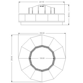 Columbarium en granit - DUNE - Sansone Collectivités