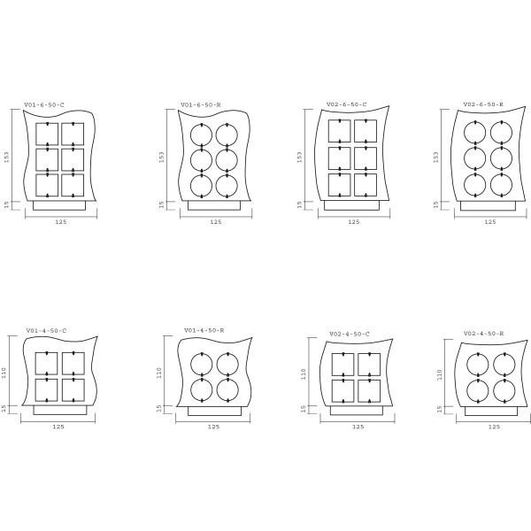 Columbarium en granit - VALEA - Sansone Collectivités