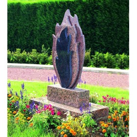 Stèle en granit - Modèle Flamme - Sansone Collectivités