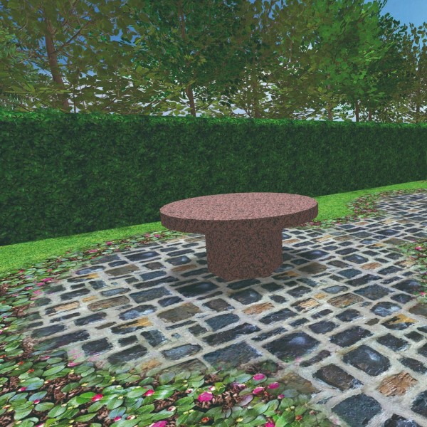 Banc en granit - Modèle Couronne - Sansone Collectivités