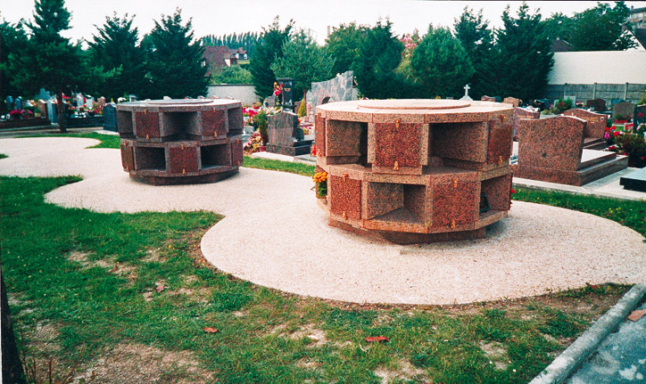 Columbarium - Modéle ARENA CIRCULAIRE 2 NIVEAUX - Réalisations SANSONE MUNICIPALITES (2)