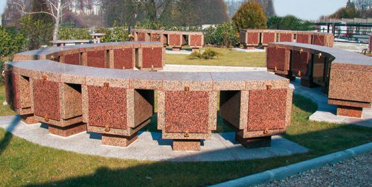 Columbarium - Modéle ARENA DEMI-CERCLE - Réalisations SANSONE MUNICIPALITES